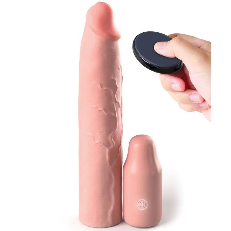 FANTASY X- TENSIONS - PIPEDREAMS HÜLSE 22,86 CM + PLUG 7,62 CM REMOTE SKIN