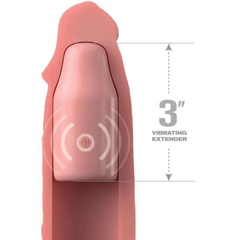 FANTASY X- TENSIONS - PIPEDREAMS HÜLSE 22,86 CM + PLUG 7,62 CM REMOTE SKIN