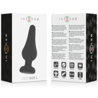 INTENSE - ANALPLUG PIPO L SILIKON SCHWARZ 13 CM