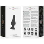 INTENSE - ANALPLUG PIPO S SILIKON SCHWARZ 9,8 CM