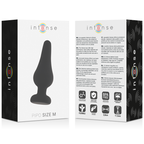 INTENSE - ANALPLUG PIPO M SILIKON SCHWARZ 11 CM