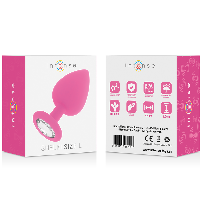 INTENSE - ANALPLUG SHELKI L FUCHSIA