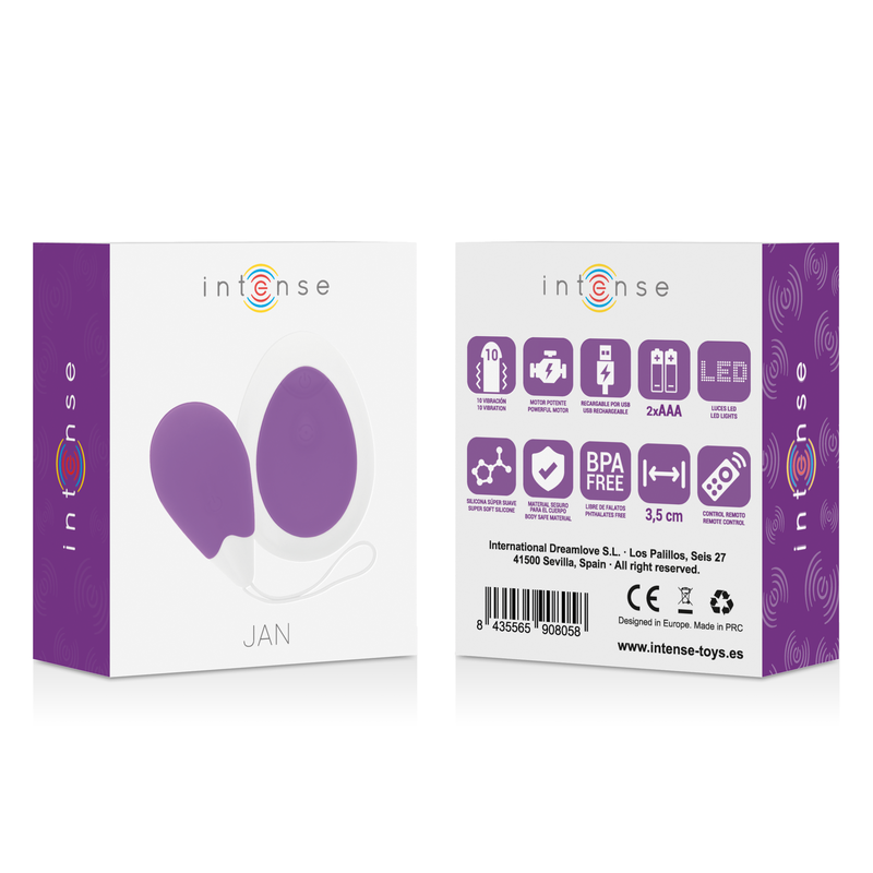 INTENSE – JAN LILAS FERNBEDIENUNGS-VIBRATIONSEI