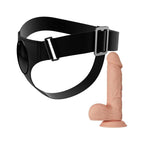 PRETTY LOVE - SLIP HARNAIS HARNAIS UNIVERSEL AVEC GODE JERRY 21,8 CM NATUREL