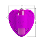 PRETTY LOVE - KLITORISSTIMULATOR HEARTBEAT 10 VIBRATIONSMODI LILA
