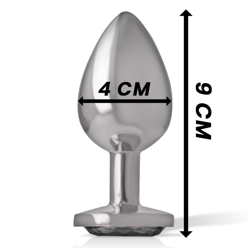 INTENSE - ALUMINIUM-METALL-ANALDOPFEN MIT SCHWARZEM GLAS, GRÖSSE L