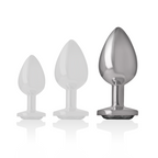 INTENSE - ALUMINIUM-METALL-ANALDOPFEN MIT SCHWARZEM GLAS, GRÖSSE L