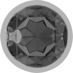 INTENSE - ALUMINIUM-METALL-ANALDOPFEN MIT SCHWARZEM GLAS, GRÖSSE L