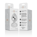 INTENSE - ANALPLUG AUS ALUMINIUM MIT SILBERKRISTALL GRÖSSE M