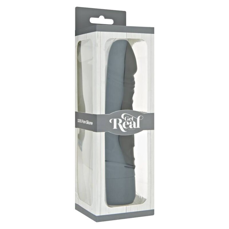 GET REAL - KLASSISCHER ORIGINALER SCHWARZER VIBRATOR