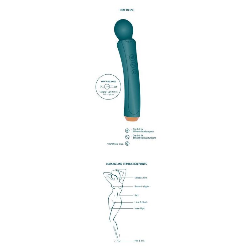 XOCOON - VIBROMASSEUR WAND COURBE