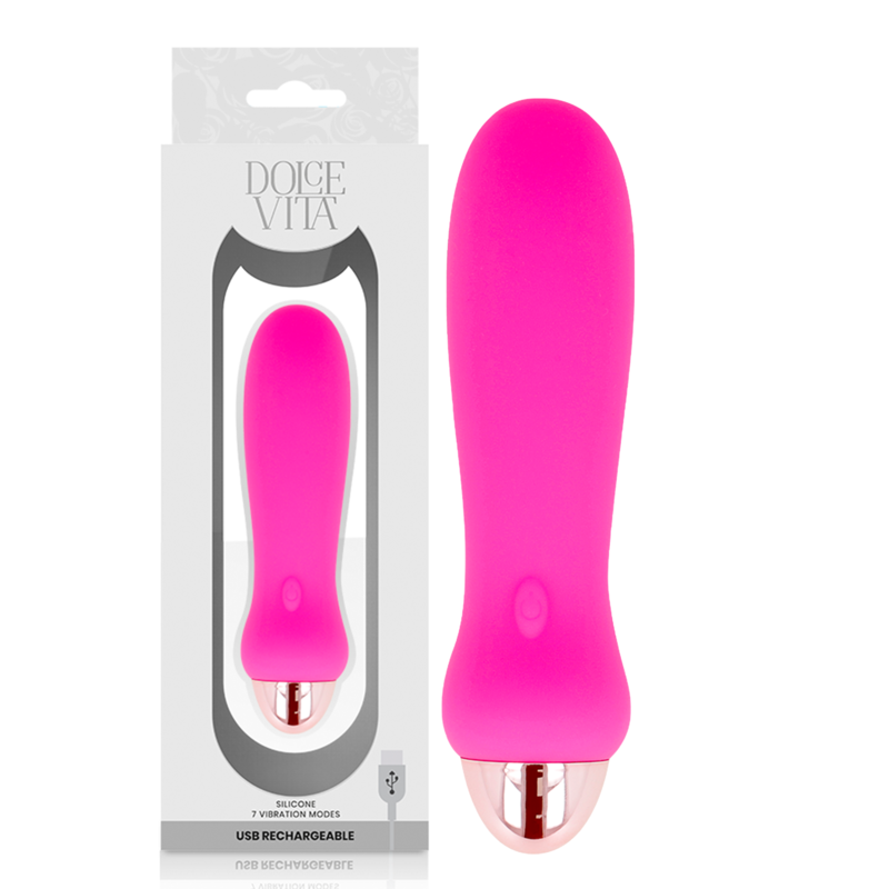 DOLCE VITA - WIEDERAUFLADBARER VIBRATOR CINQ ROSE 7 GESCHWINDIGKEITEN