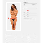 OBSESSIVE - THONG CELIA NOIR XS/S