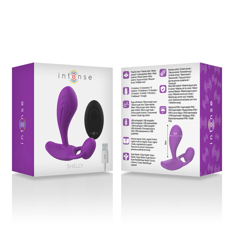 INTENSE - ANALE FERNBEDIENUNG SHELLY PLUG VIOLET