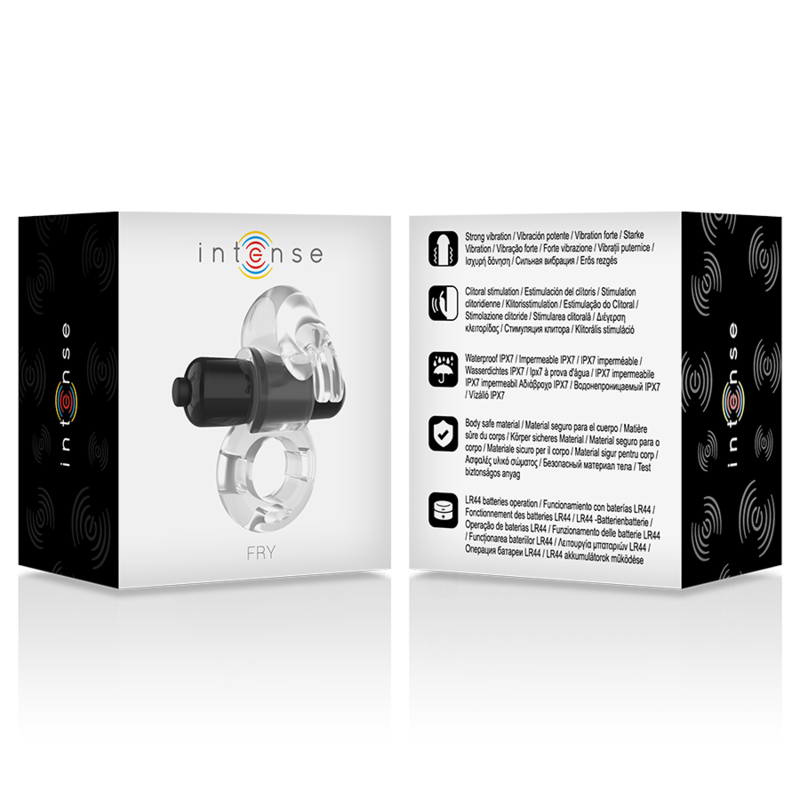 INTENSE - TRANSPARENTER VIBRATIONSKORNRING FRY