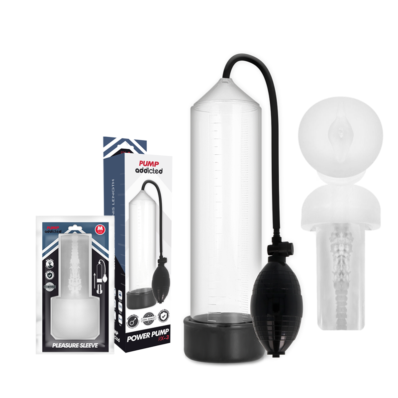 PUMP ADDICTED - RX3 TRANSPARENT MIT LUSTVOLLEM SCHLAUCH