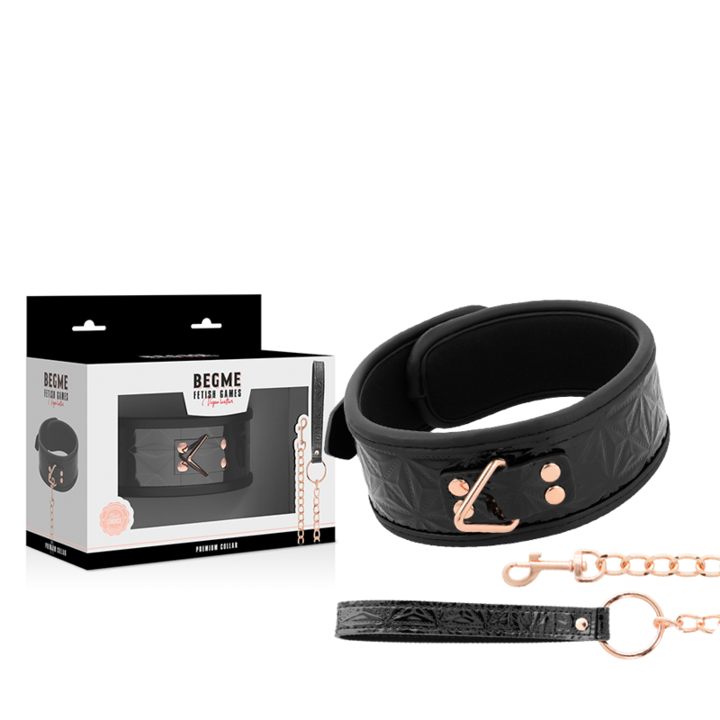 BEGME - BLACK EDITION PREMIUM VEGAN LEDERHALSKETTE