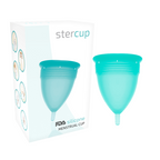 STERCUP - MENSTRUATIONSKAPPE AUS FDA-SILIKON AQUAMARIN - GRÖSSE S