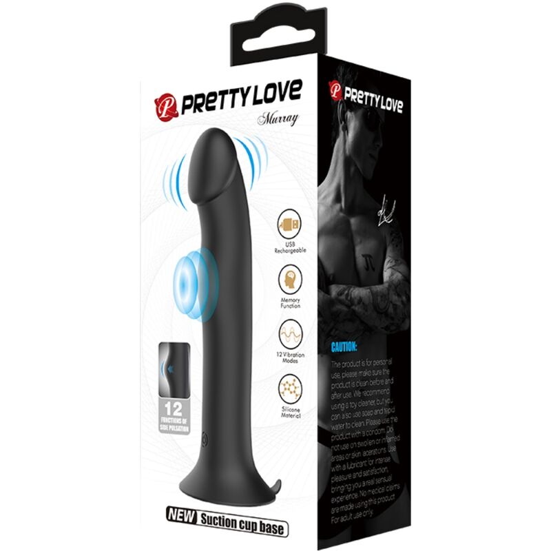 PRETTY LOVE - VIBRATOR MURRAY UND SCHWARZER KLITORISSCHUTZ