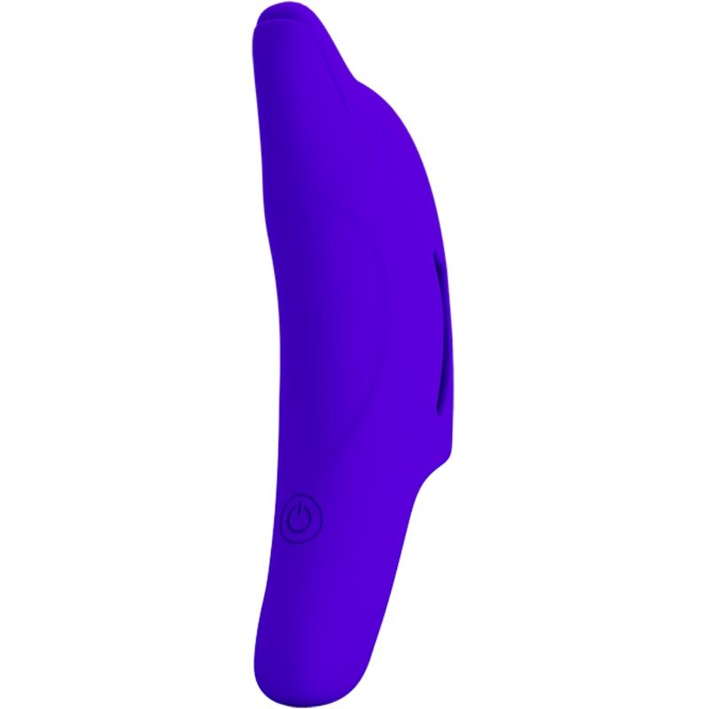 PRETTY LOVE – KRAFTVOLLER DUNKELBLAUER FINGERVIBRATOR DELPHINI