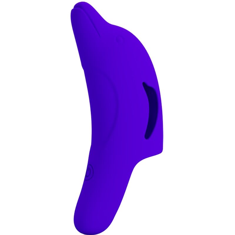 PRETTY LOVE – KRAFTVOLLER DUNKELBLAUER FINGERVIBRATOR DELPHINI