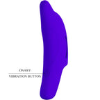PRETTY LOVE – KRAFTVOLLER DUNKELBLAUER FINGERVIBRATOR DELPHINI