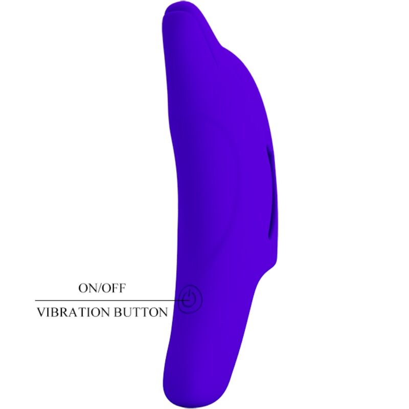PRETTY LOVE – KRAFTVOLLER DUNKELBLAUER FINGERVIBRATOR DELPHINI