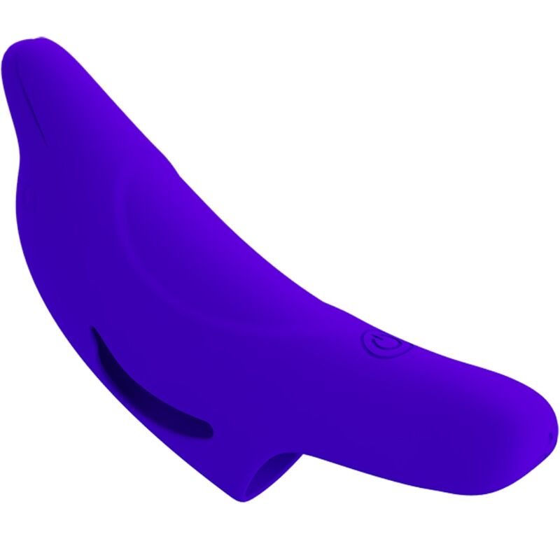 PRETTY LOVE – KRAFTVOLLER DUNKELBLAUER FINGERVIBRATOR DELPHINI