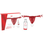 INTT RELEASES - ROTE BRASILIANISCHE SLIP MIT PERLEN UND GLEITGEL 50 ML