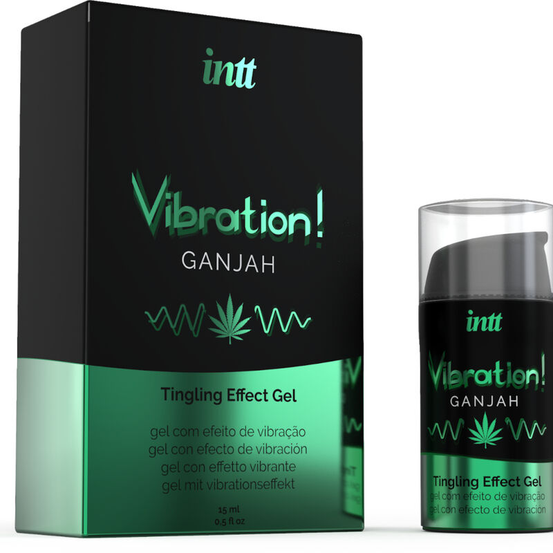 INTT - KRAFTVOLLES STIMULIERENDES INTIMGEL VIBRIERENDE CANNABIS-FLÜSSIGKEIT 15ML