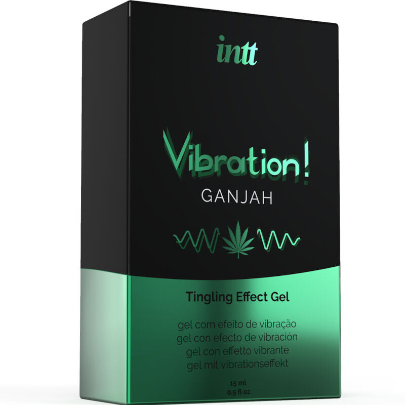 INTT - KRAFTVOLLES STIMULIERENDES INTIMGEL VIBRIERENDE CANNABIS-FLÜSSIGKEIT 15ML