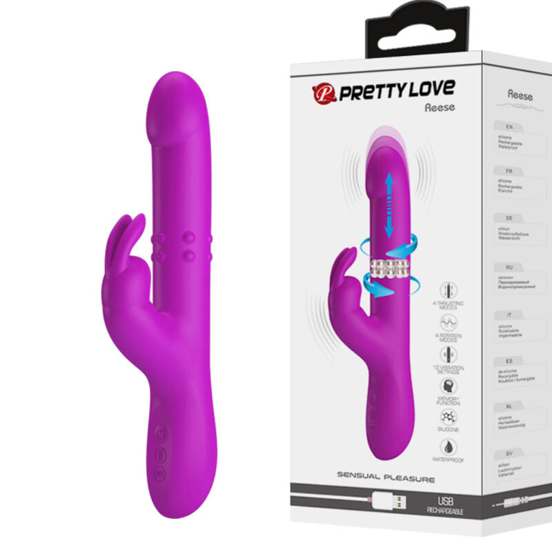 PRETTY LOVE – VIBRATOR REESE MIT DREHUNG VIOLETT