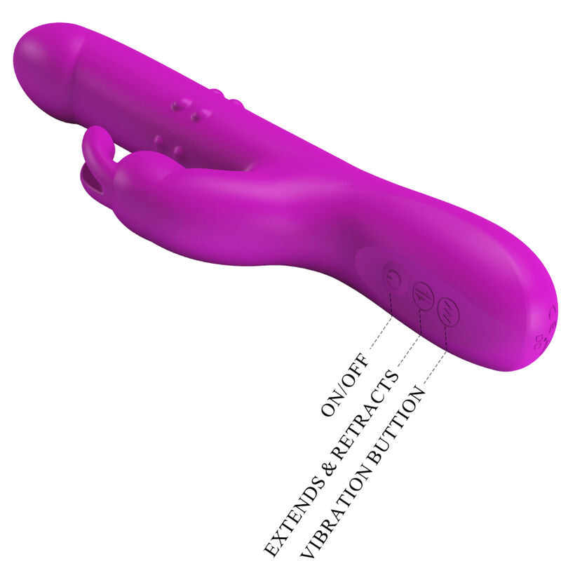 PRETTY LOVE – VIBRATOR REESE MIT DREHUNG VIOLETT