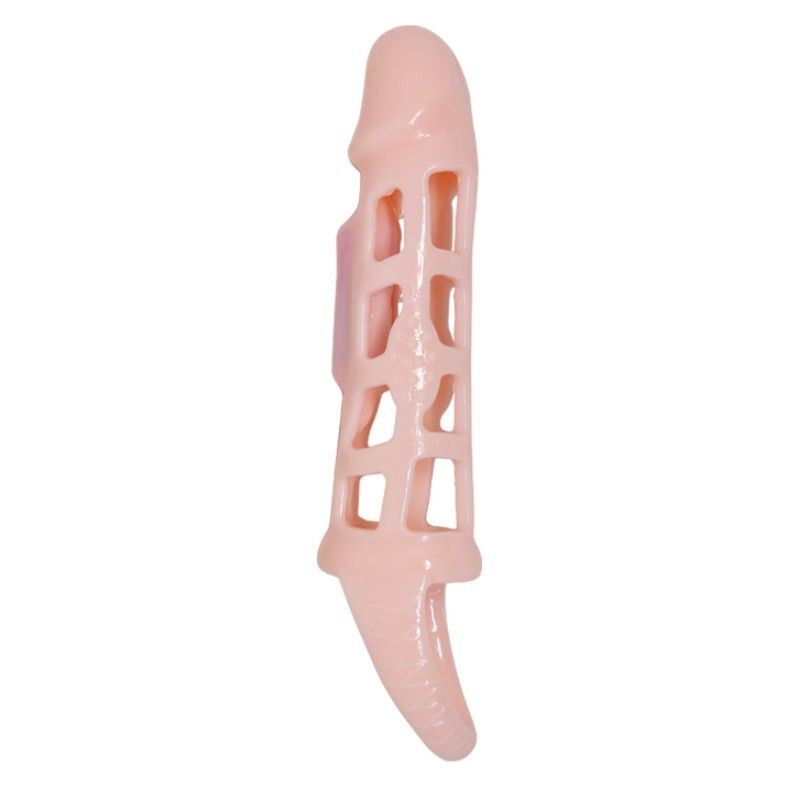 PRETTY LOVE – PENISVERLÄNGERUNGSHÜLSE HARRISON MIT VIBRATION UND GURT 13.5 CM