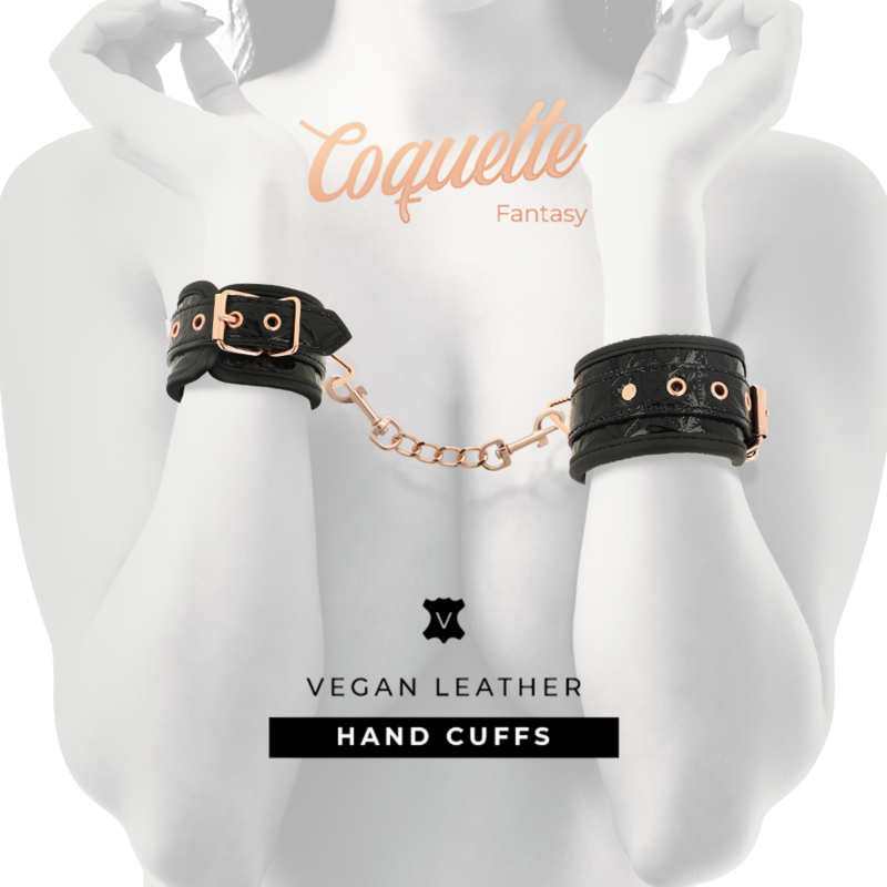 COQUETTE CHIC DESIRE - HANDSCHELLEN SCHWARZE EDITION MIT NEOPRENFUTTER