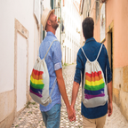 PRIDE - LGBT-FLAGGENRUCKSACK AUS BAUMWOLLE