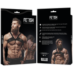 FETISH SUBMISSIVE ATTITUDE - HARNAIS POITRINE EN CUIR ÉCOLOGIQUE BRIGADE POUR HOMMES