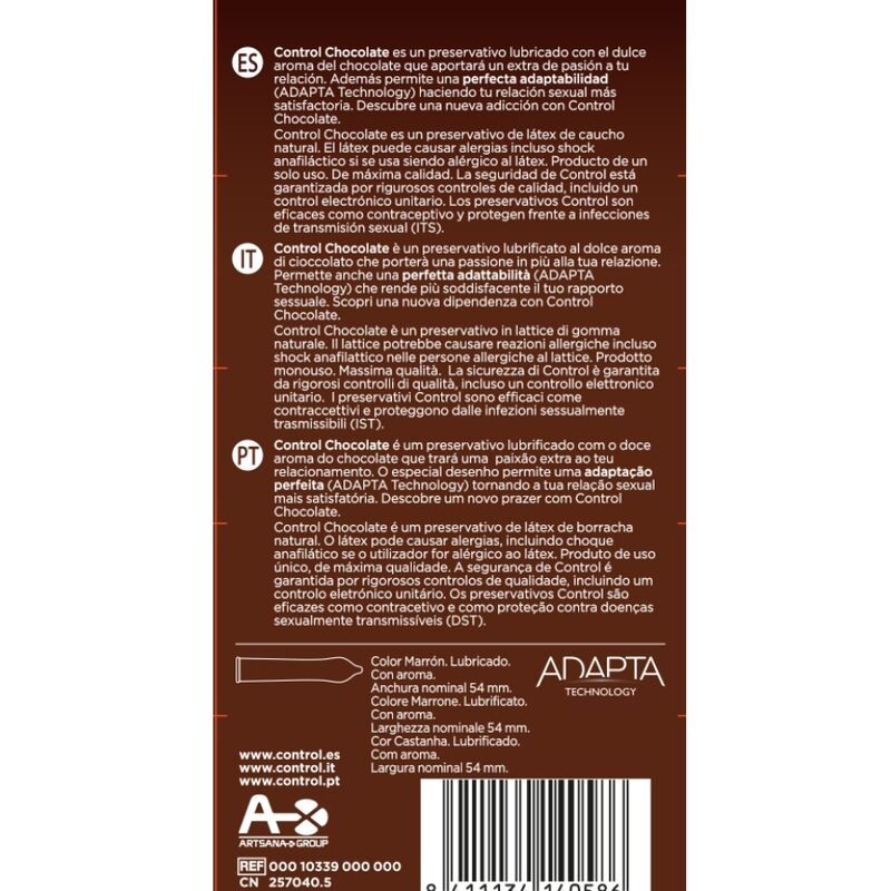 CONTROL - ADAPTA CHOCOLATE KONDOME 12 STÜCK