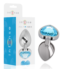 INTENSE - ANALPLUG METALL ALUMINIUM BLAUES HERZ GRÖSSE S