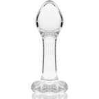 NEBULA SERIES BY IBIZA - PLUG ANAL MODÈLE 2 VERRE BOROSILICATE CLAIR 11 CM -O- 3.5 CM