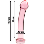 NEBULA SERIES BY IBIZA - MODÈLE 11 GODE EN VERRE BOROSILICATE CLAIR 16 CM -O- 3 CM