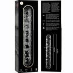 NEBULA SERIES BY IBIZA - MODÈLE 15 GODE EN VERRE BOROSILICATE CLAIR 18.5 CM -O- 3 CM