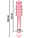 NEBULA SERIES BY IBIZA - MODÈLE 20 GODE EN VERRE BOROSILICATE CLAIR 20.5 CM -O- 3 CM
