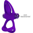 PRETTY LOVE - VIBRATIONS-PENISRING 10 VIBRATIONEN SILIKON VIOLETT