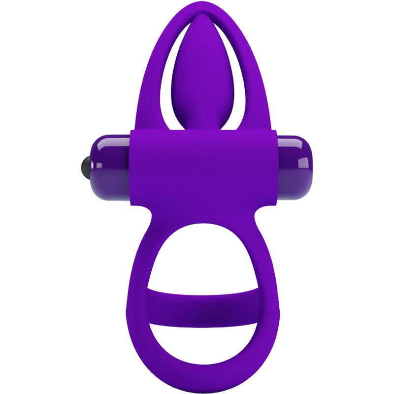 PRETTY LOVE - VIBRATIONS-PENISRING 10 VIBRATIONEN SILIKON VIOLETT
