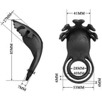 PRETTY LOVE - VIBRATIONS-RING RUBEN 7 VIBRATIONEN SILIKON SCHWARZ