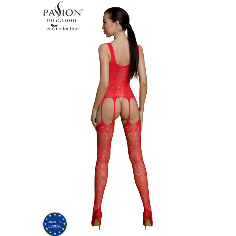 PASSION - BODYSTOCKING ECO COLLECTION ECO BS007 SCHWARZ