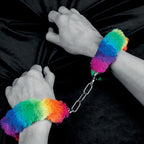 SPENCER & FLEETWOOD - REGENBOGEN GEFÜTTERTE METALL HANDSCHELLEN