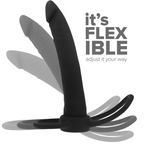 MYTHOLOGIE - ANAL GODE COBI ONYX MIT HODEN- UND PENISRING 13 CM AUS SILIKON
