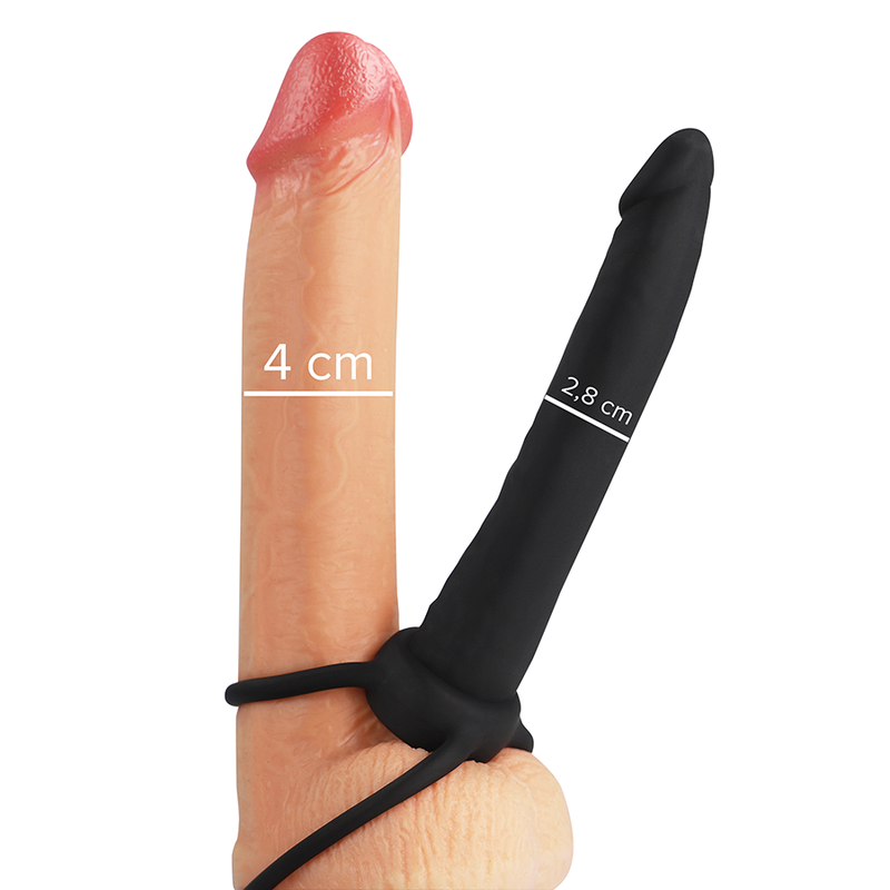 MYTHOLOGIE - ANAL GODE COBI ONYX MIT HODEN- UND PENISRING 13 CM AUS SILIKON